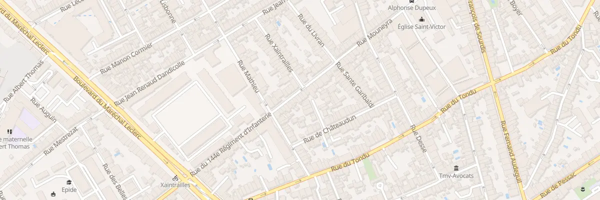 Plan du 214 Rue Mouneyra à Bordeaux