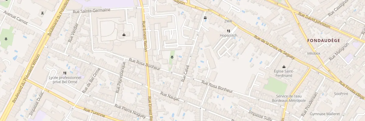 Plan du 23 Rue Calvé à Bordeaux