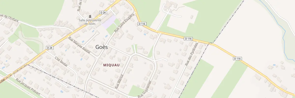 Plan du 2 Rue Bleriot à Goès