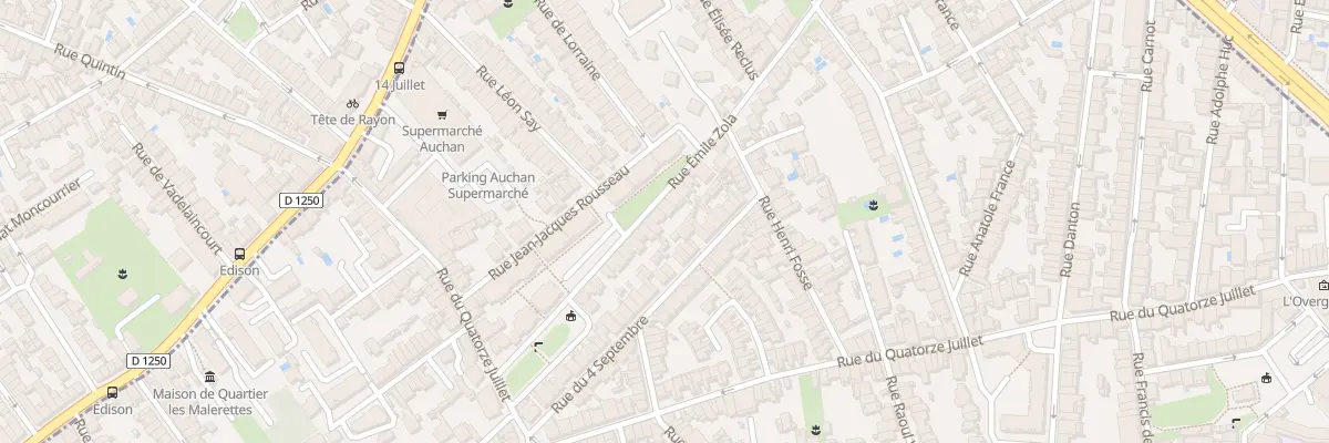 Plan du 86 Rue Emile Zola à Talence