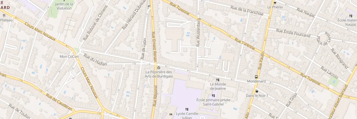 Plan du 113 Rue Mondenard à Bordeaux