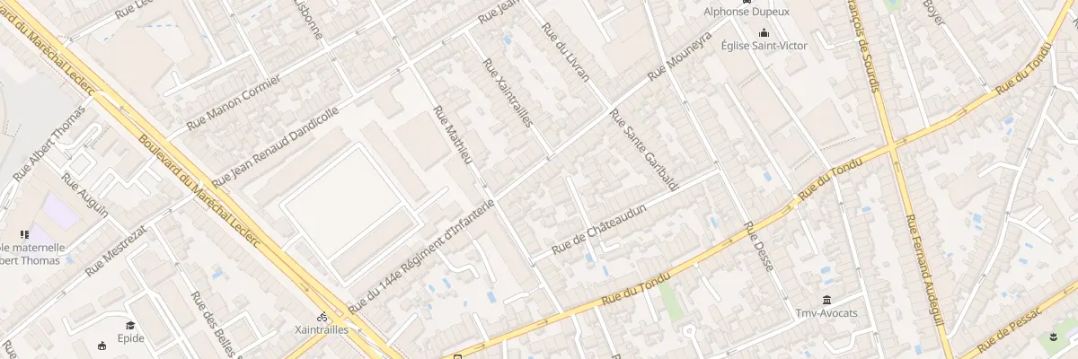 Plan du 216 Rue Mouneyra à Bordeaux