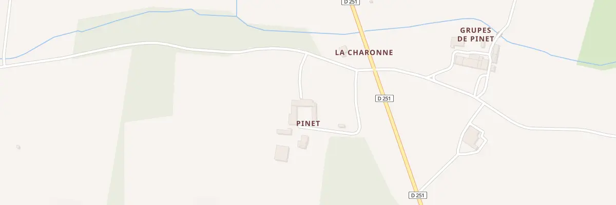 Plan du 1B Pinet à Berson