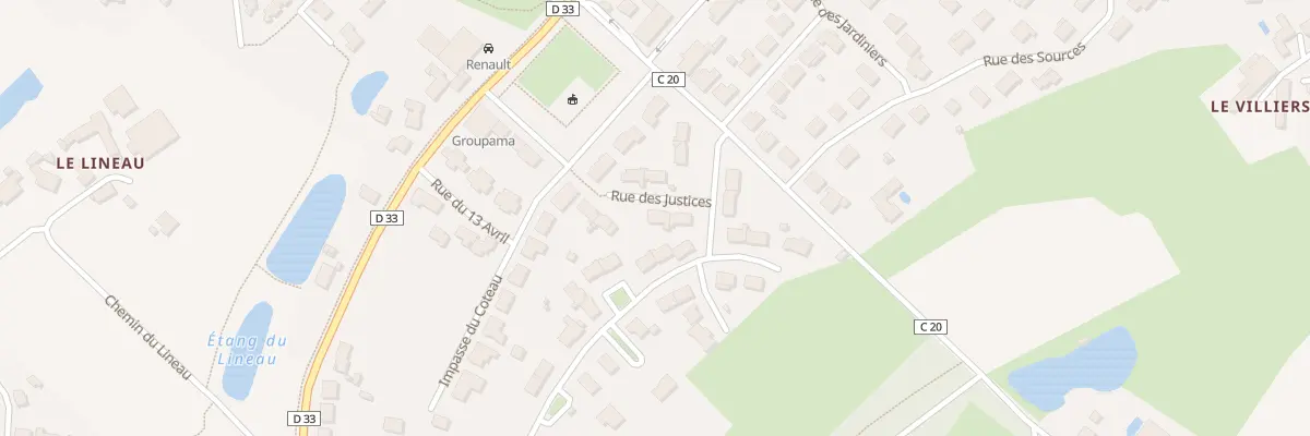Plan du 14 Rue des Justices à Nueil-les-Aubiers