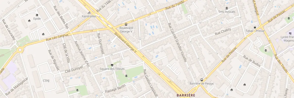 Plan du 90 Rue de Patay à Bordeaux