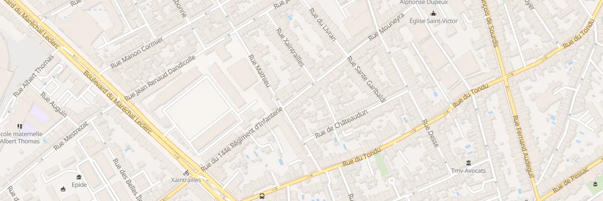 Plan du 220 Rue Mouneyra à Bordeaux