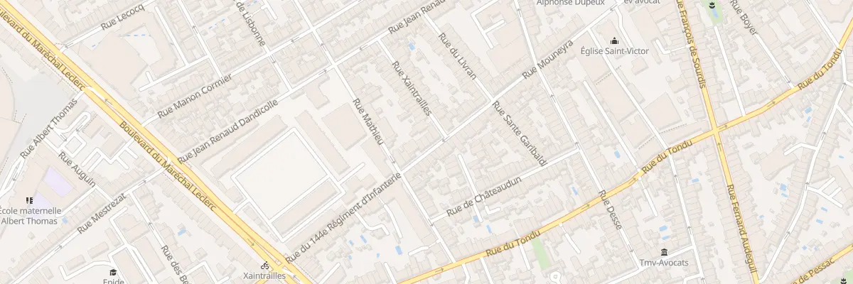 Plan du 231 Rue Mouneyra à Bordeaux