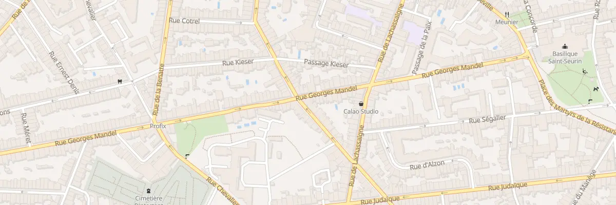 Plan du 80 Rue Georges Mandel à Bordeaux