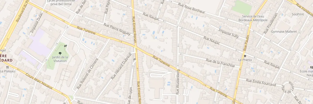 Plan du 199 Rue de Turenne à Bordeaux