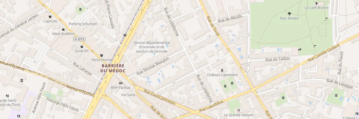 Plan du 33 Rue Nicolas Beaujon à Bordeaux