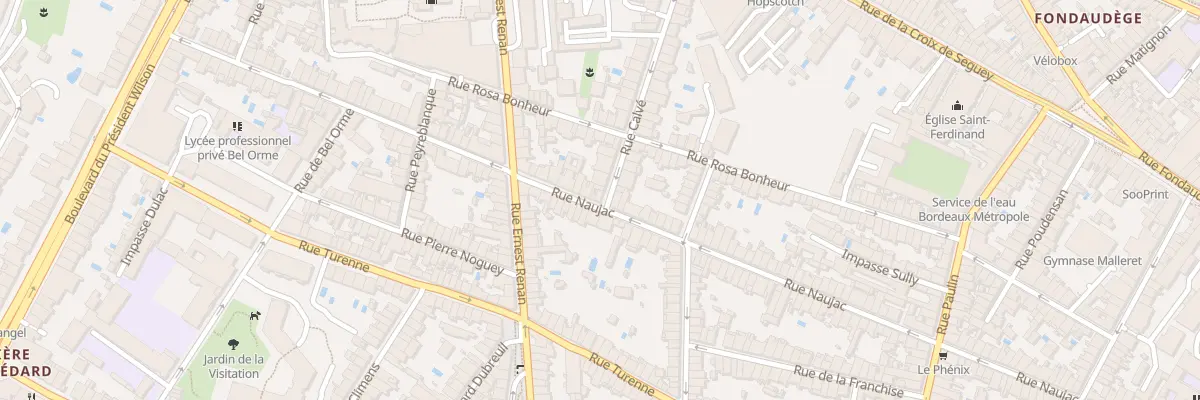 Plan du 1 Rue Calvé à Bordeaux