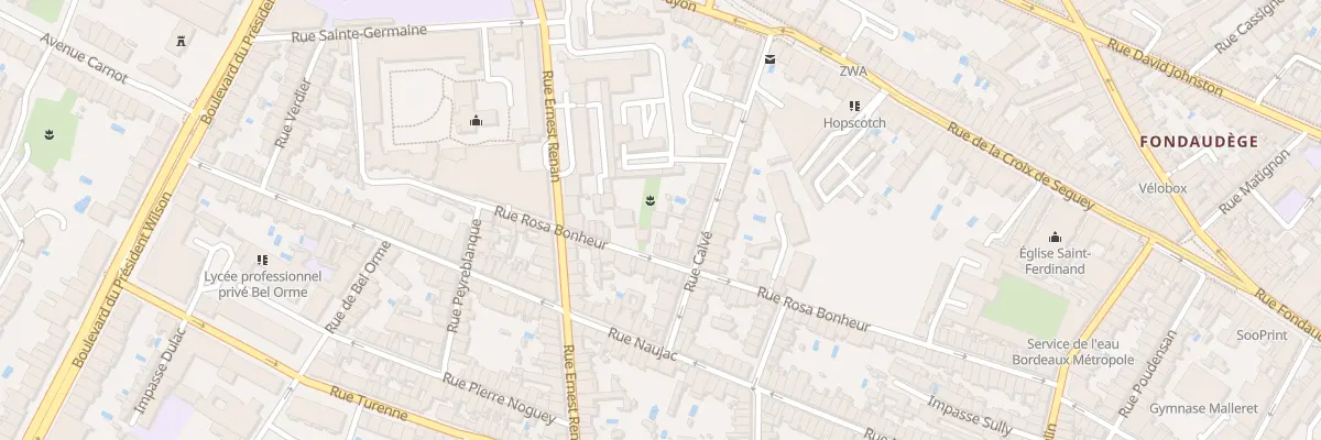 Plan du 43 Rue Rosa Bonheur à Bordeaux