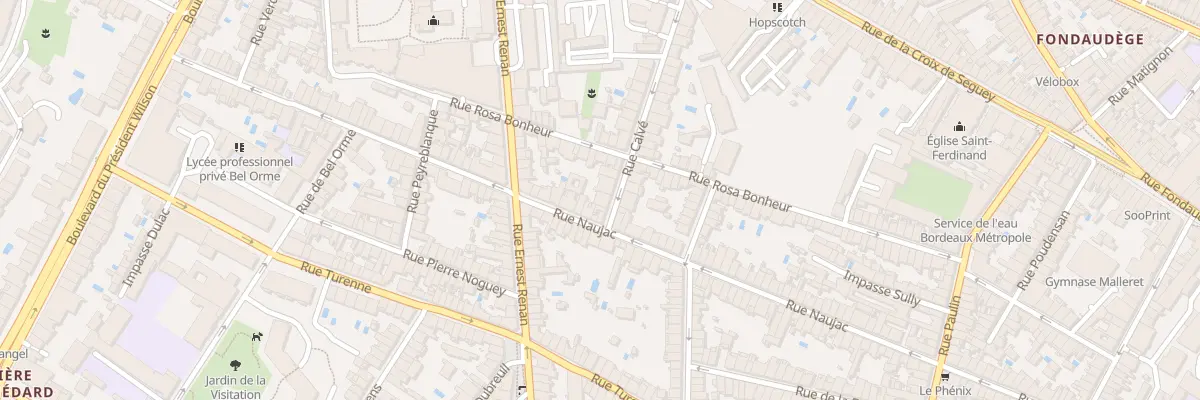 Plan du 5 Rue Calvé à Bordeaux