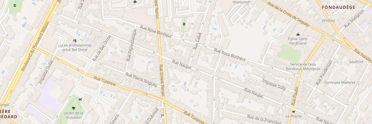 Plan du 3 Rue Calvé à Bordeaux