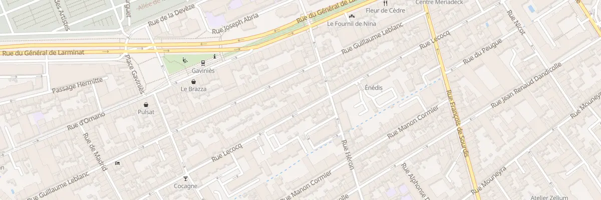 Plan du 179 Rue Lecocq à Bordeaux
