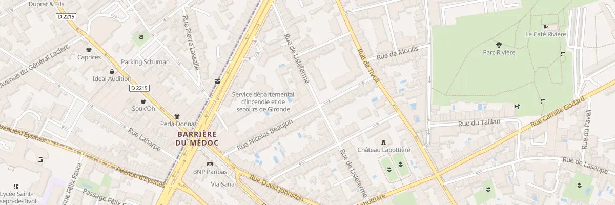 Plan du 34 Rue Nicolas Beaujon à Bordeaux