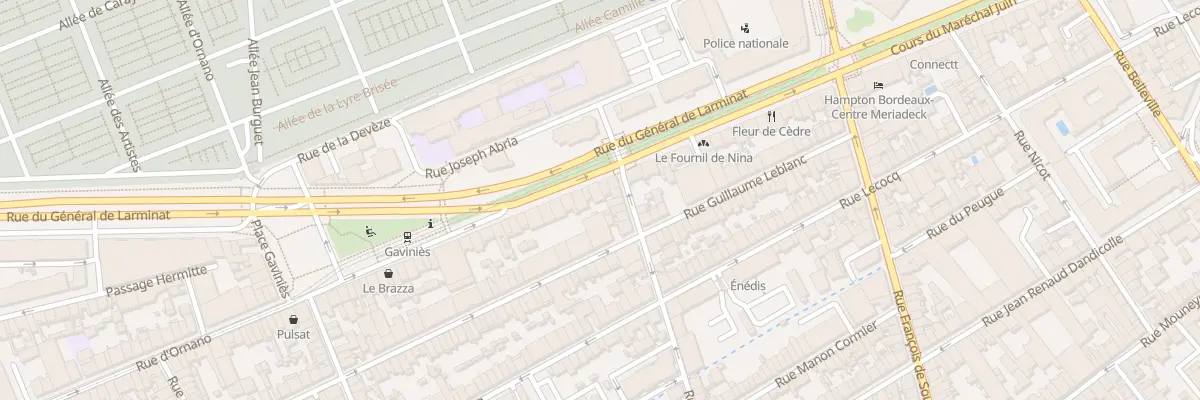 Plan du 172 Rue d’Ornano à Bordeaux