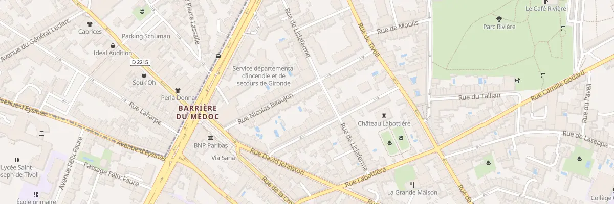 Plan du 31 Rue Nicolas Beaujon à Bordeaux