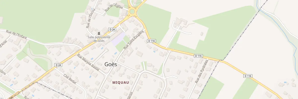 Plan du 10 Rue du Chateau à Goès