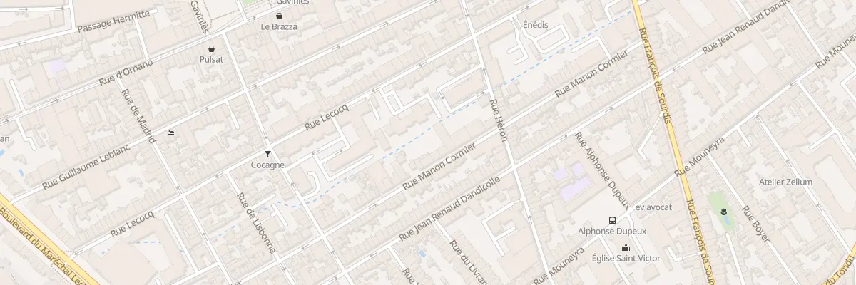 Plan du 79 Rue Manon Cormier à Bordeaux