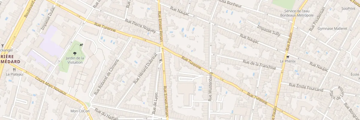 Plan du 196 Rue de Turenne à Bordeaux