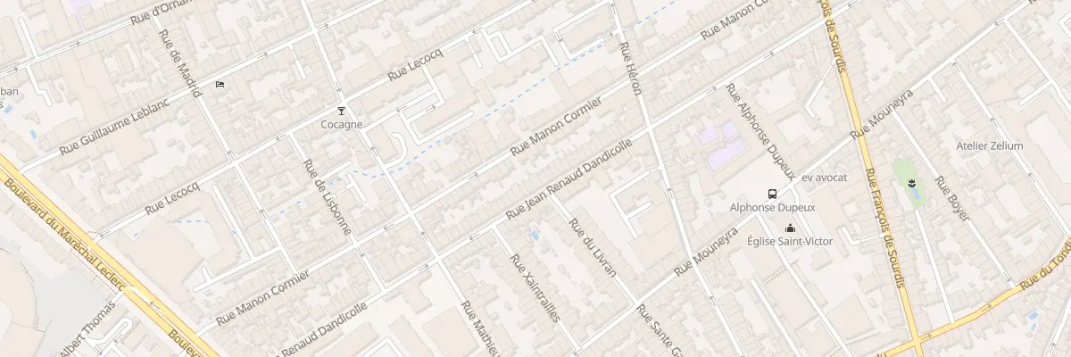 Plan du 117B Rue J Renaud Dandicolle à Bordeaux