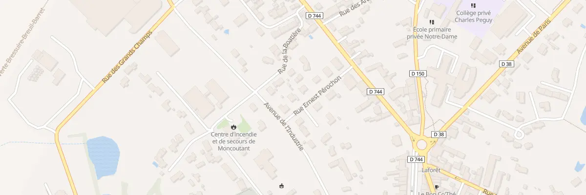 Plan du 8 Rue Ernest Pérochon à Moncoutant-sur-Sèvre