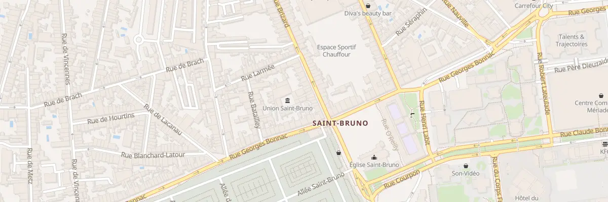 Plan du 201B Rue Georges Bonnac à Bordeaux