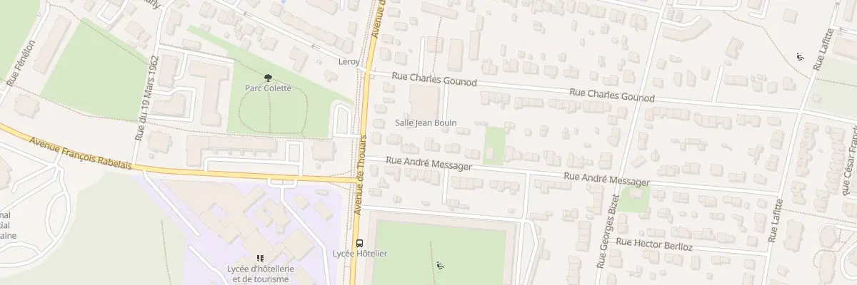 Plan du 10 Rue André Messager à Talence
