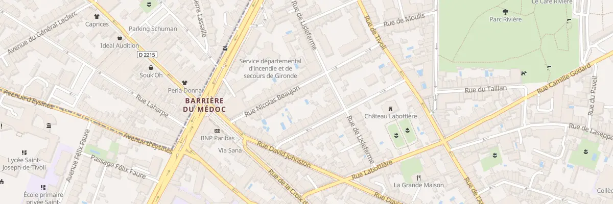 Plan du 27 Rue Nicolas Beaujon à Bordeaux