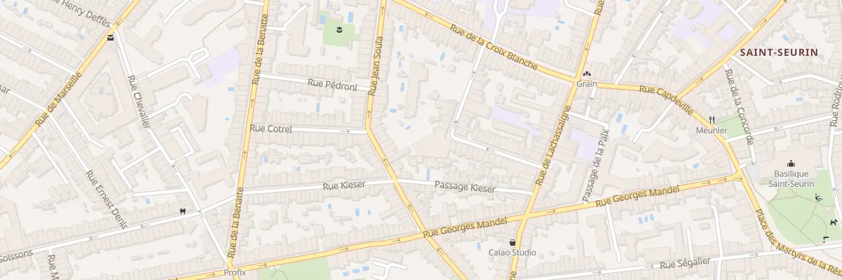 Plan du 72 Rue Jean Soula à Bordeaux