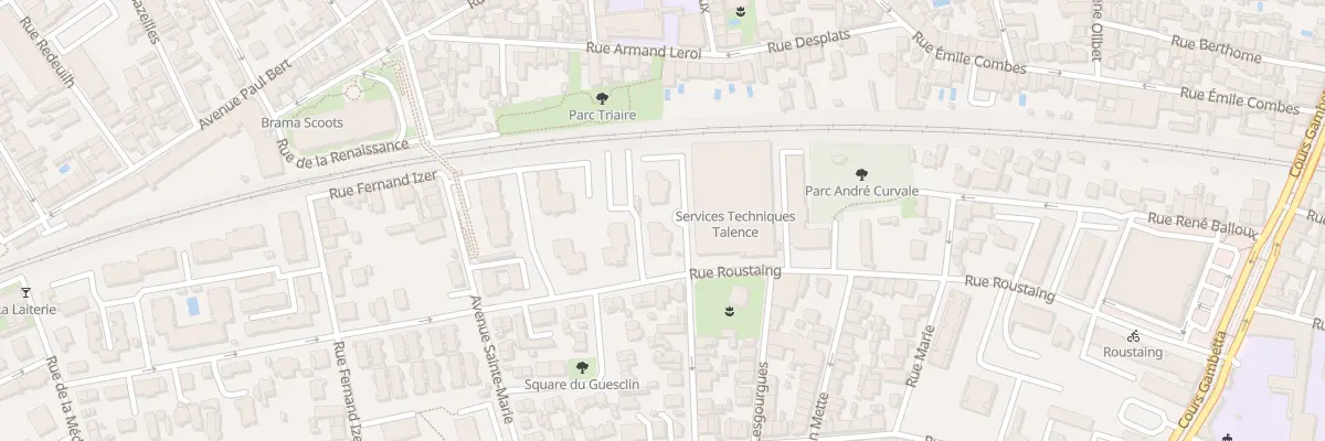 Plan du 85 Rue Roustaing à Talence