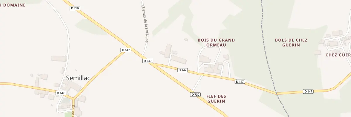 Plan du 3 Rue du Grand Ormeau à Semillac