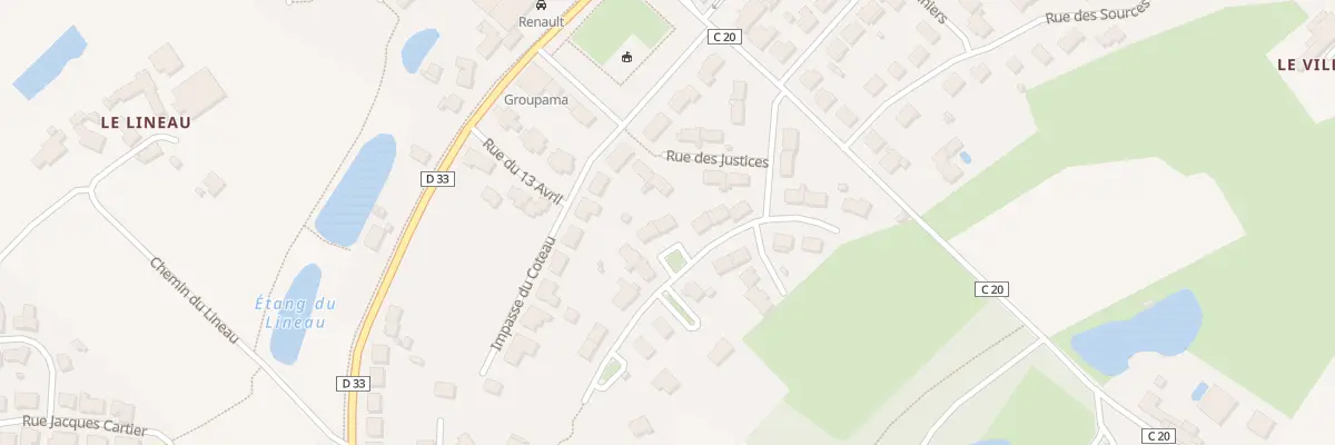 Plan du 22 Rue des Justices à Nueil-les-Aubiers