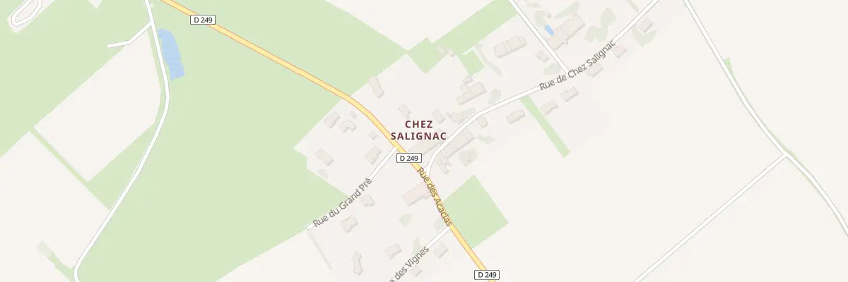 Plan du 3 Rue de Chez Salignac à Berneuil