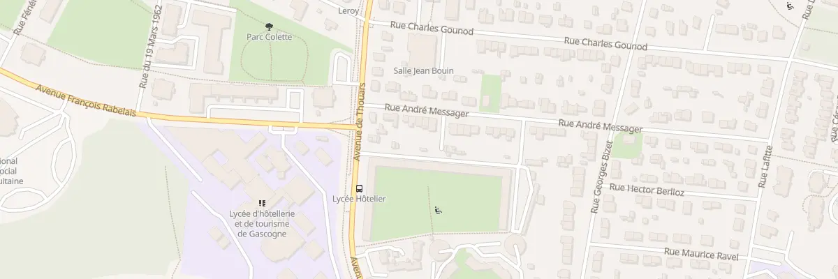 Plan du 9 Rue André Messager à Talence