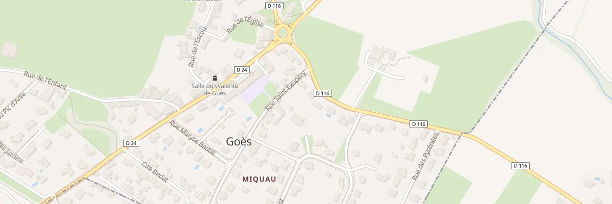Plan du 8 Rue du Chateau à Goès