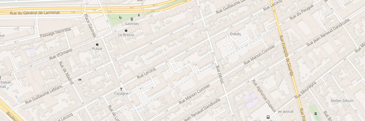 Plan du 170 Rue Lecocq à Bordeaux