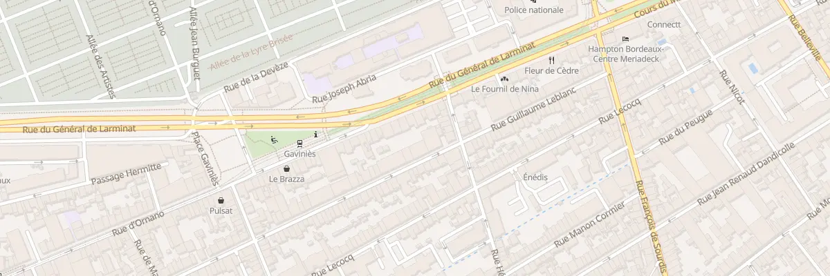 Plan du 180 Rue d’Ornano à Bordeaux