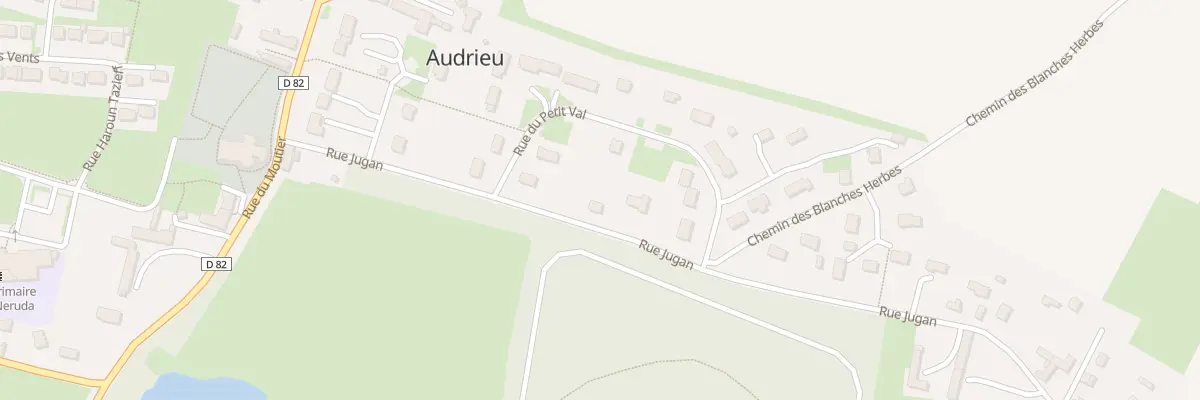 Plan du 1 Rue Jugan à Audrieu
