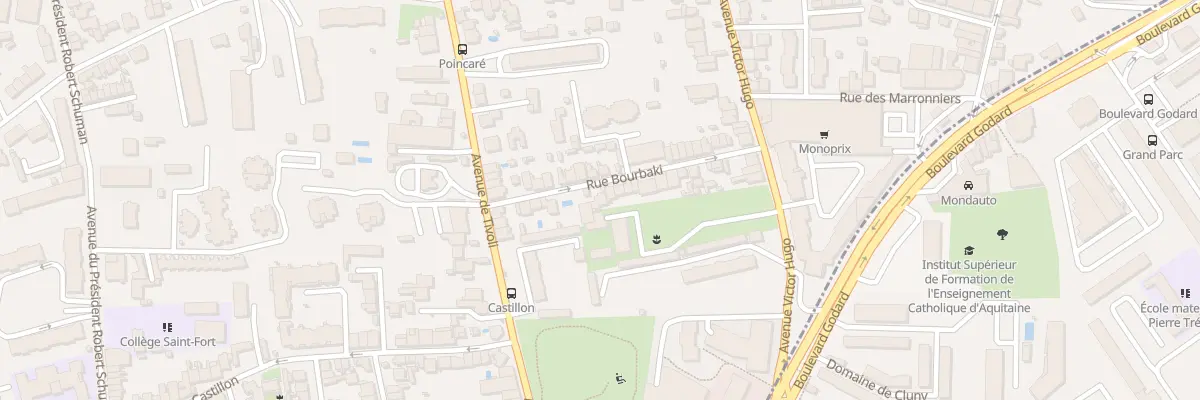 Plan du 19 Rue Bourbaki au Bouscat