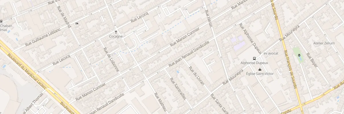 Plan du 123 Rue J Renaud Dandicolle à Bordeaux
