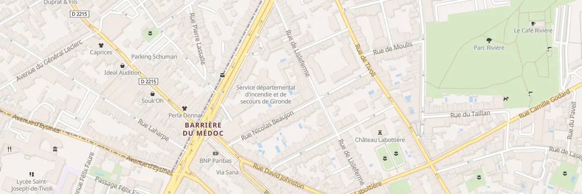 Plan du 30 Rue Nicolas Beaujon à Bordeaux