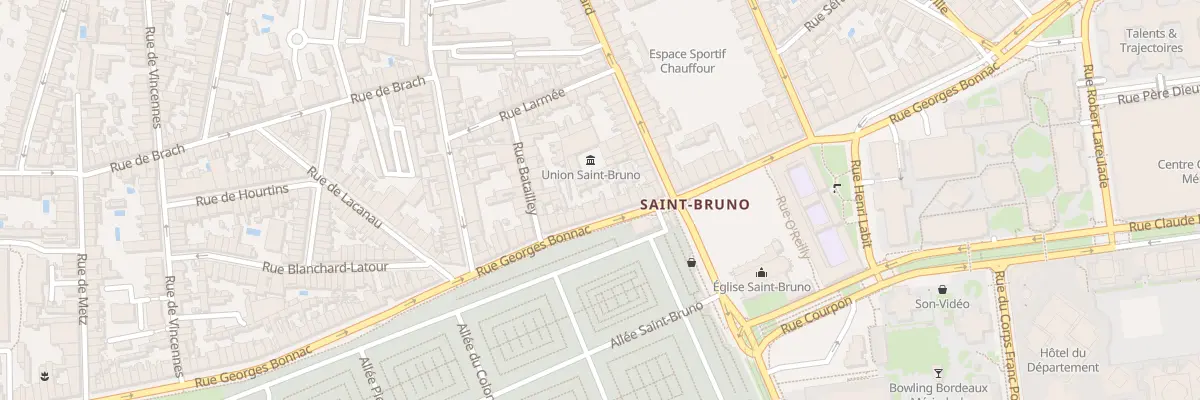 Plan du 207 Rue Georges Bonnac à Bordeaux