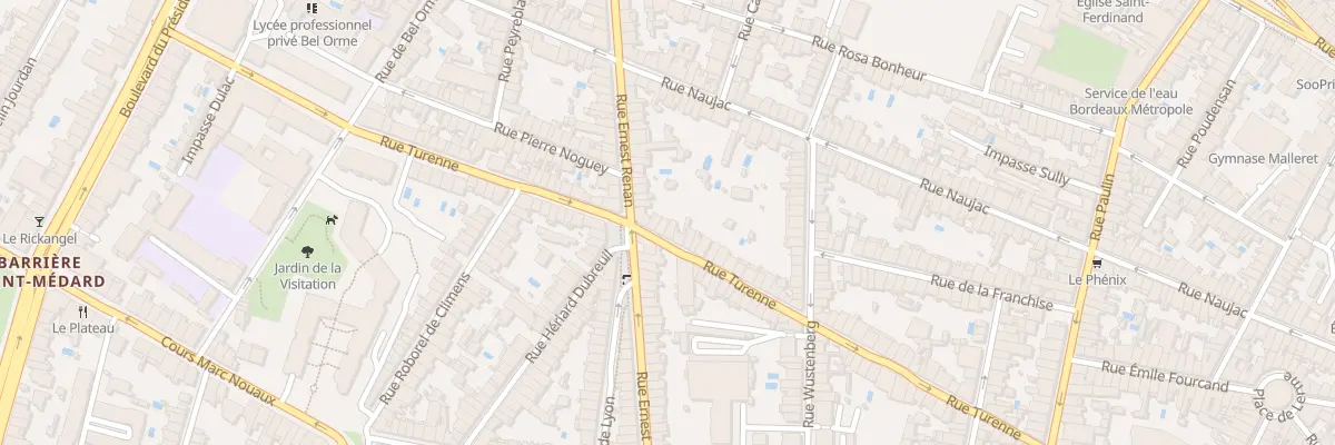 Plan du 211 Rue de Turenne à Bordeaux