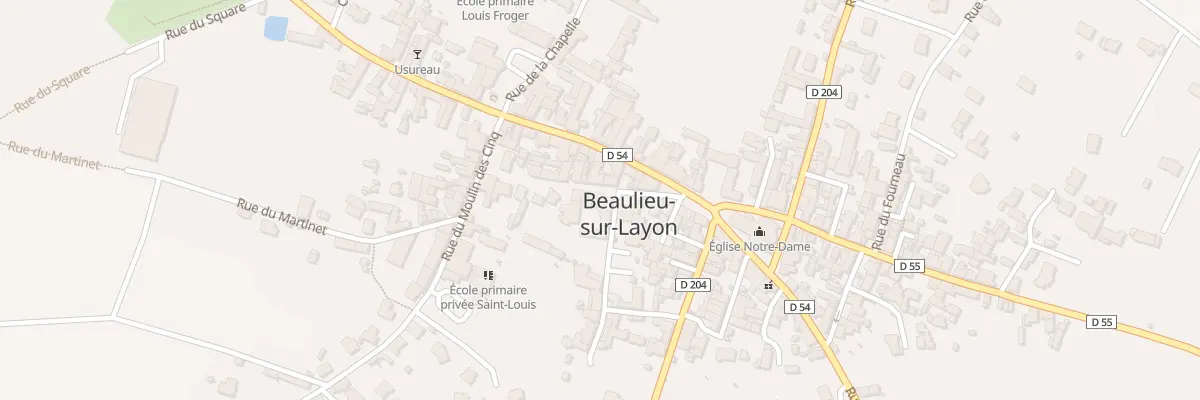 Plan du 6 Rue de la Mairie à Beaulieu-sur-Layon