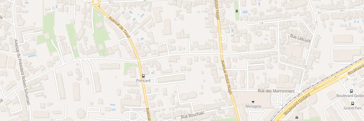 Plan du 127 Rue Raymond Poincaré au Bouscat