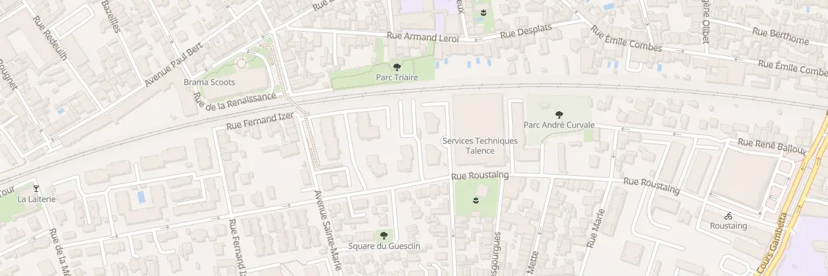 Plan du 91 Rue Roustaing à Talence