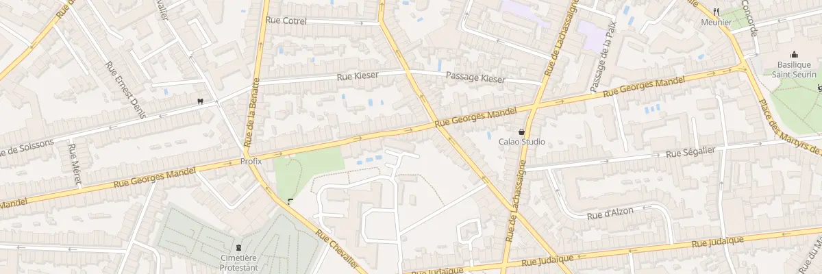 Plan du 92 Rue Georges Mandel à Bordeaux
