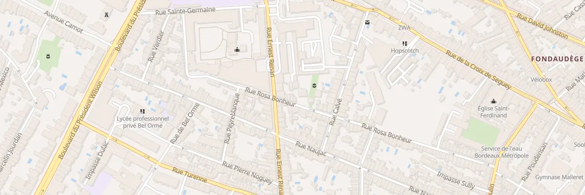 Plan du 55 Rue Rosa Bonheur à Bordeaux